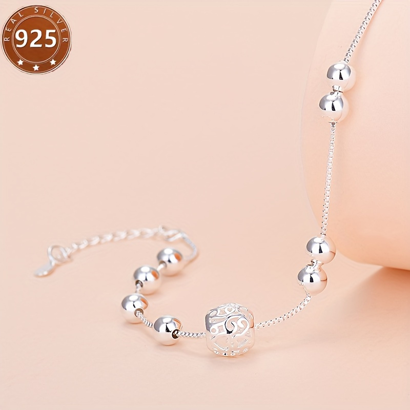 

Elegant 925 Sterling Silvery Charm Bracelet - Parties & Gifts, Wear