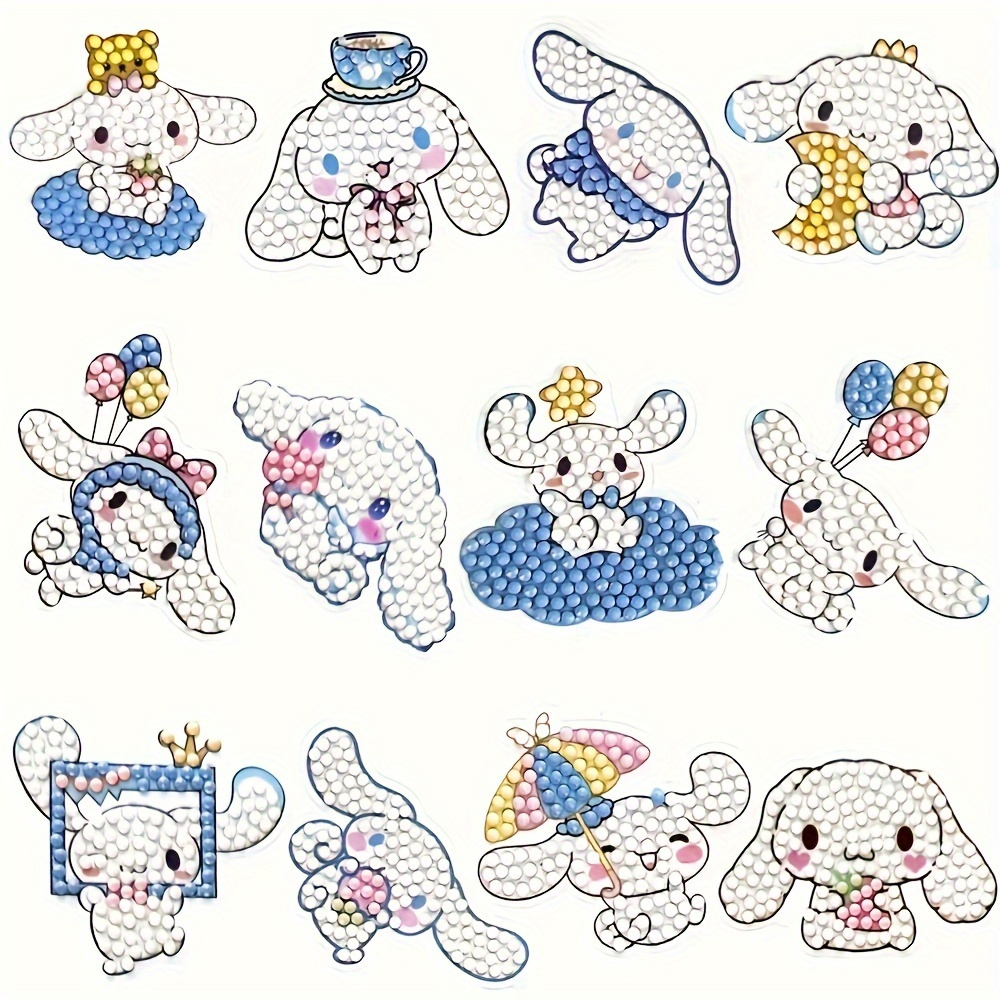 Cute Sanrio Cartoon Cinnamoroll Sticker Electric Car Laptop Ipad Water Cup  Personality Decoration Waterproof Sticker