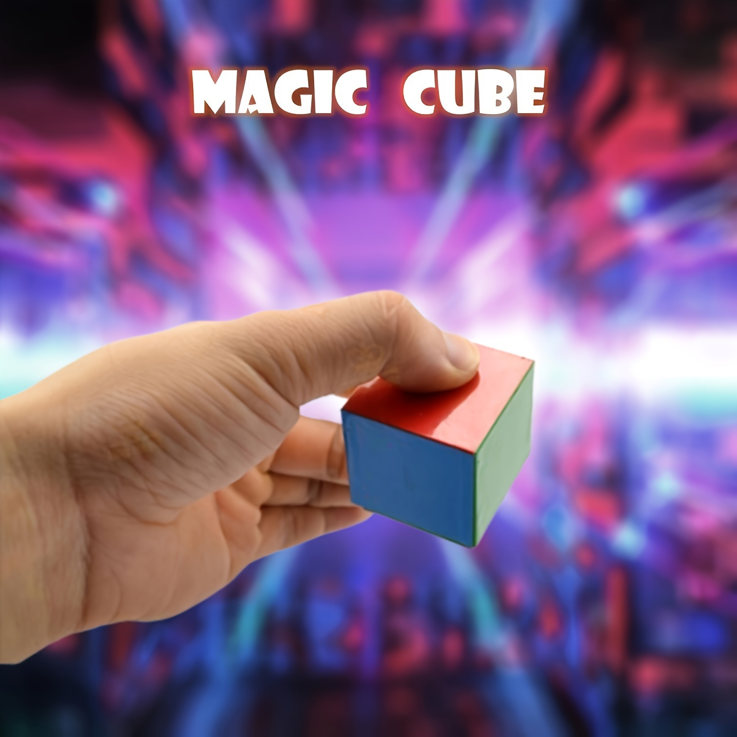 TEMU 1 Set, Strange Cube, Shape Changing Cube, Changing Magic, Magic Props, Interesting 1 Into 2 Magic, Party Simple Novelty Toys, Halloween, Christmas Party Supplies