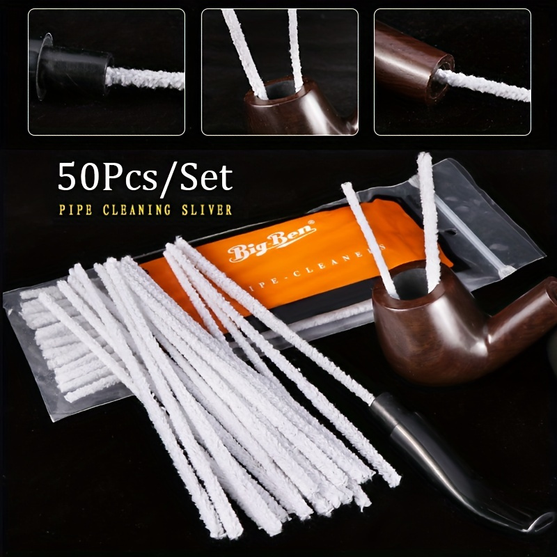 Pipe Cleaners Tool Set for Glass and Pipe Smoking | 132 Hard Bristle Pipe  Cleaners, 2 Nylon Bristle Brush, Tamper Tool