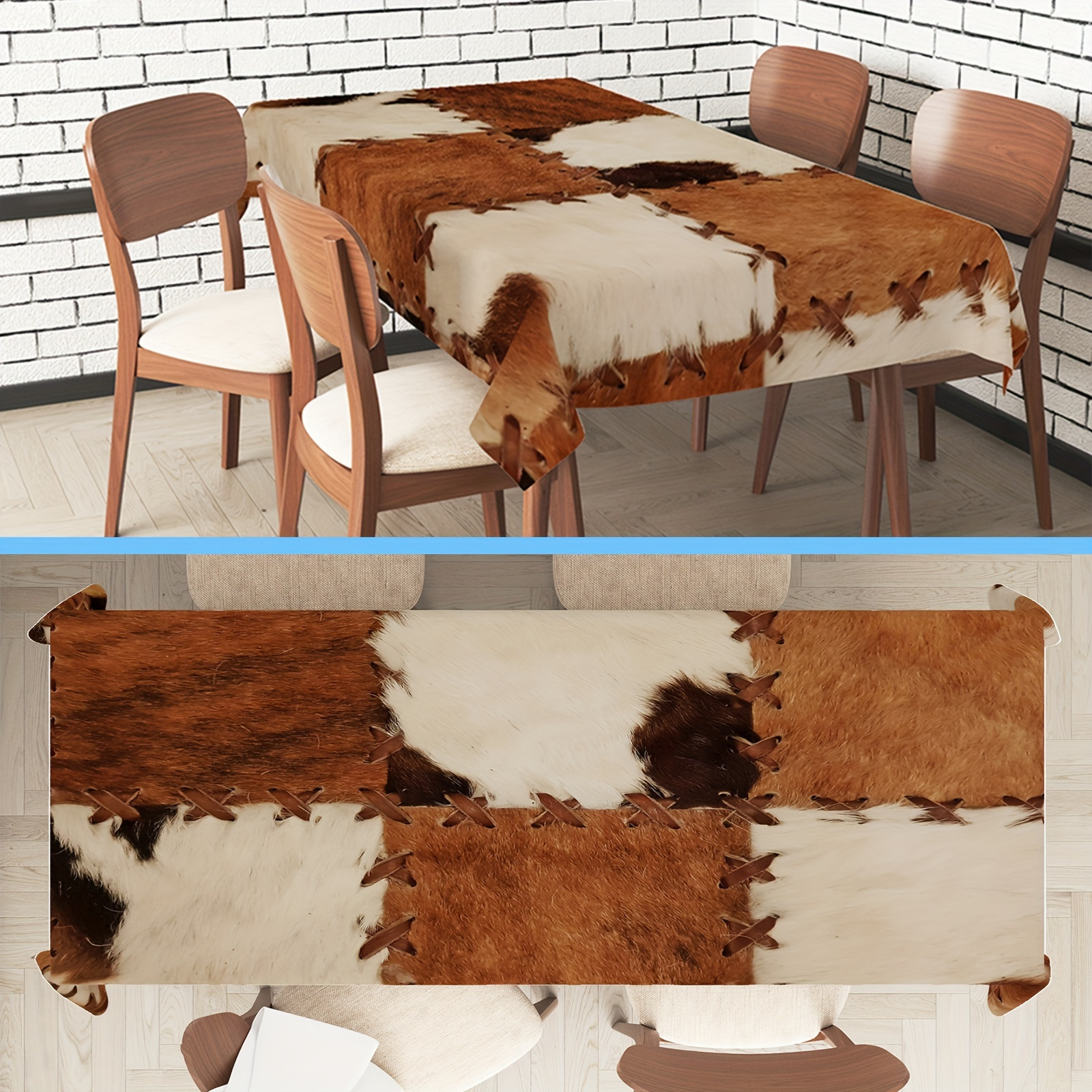 

Tablecloth - Cowhide Texture, Spill- & To - For , & Parties