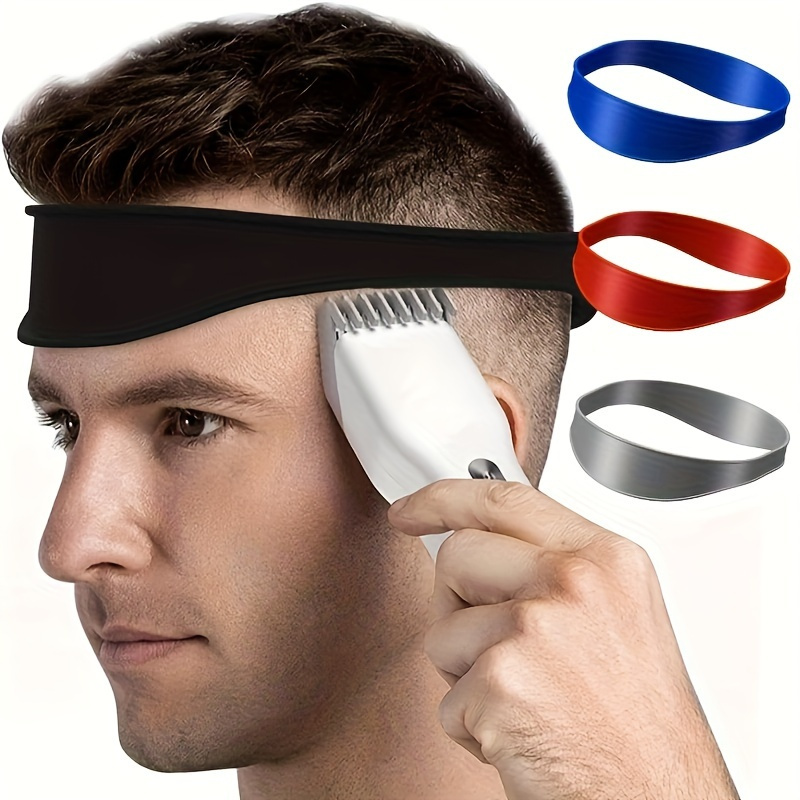

1pc Men's Hair Trimming Ruler Neckline Guide Haircut Curved Headband Hair Styling Tool