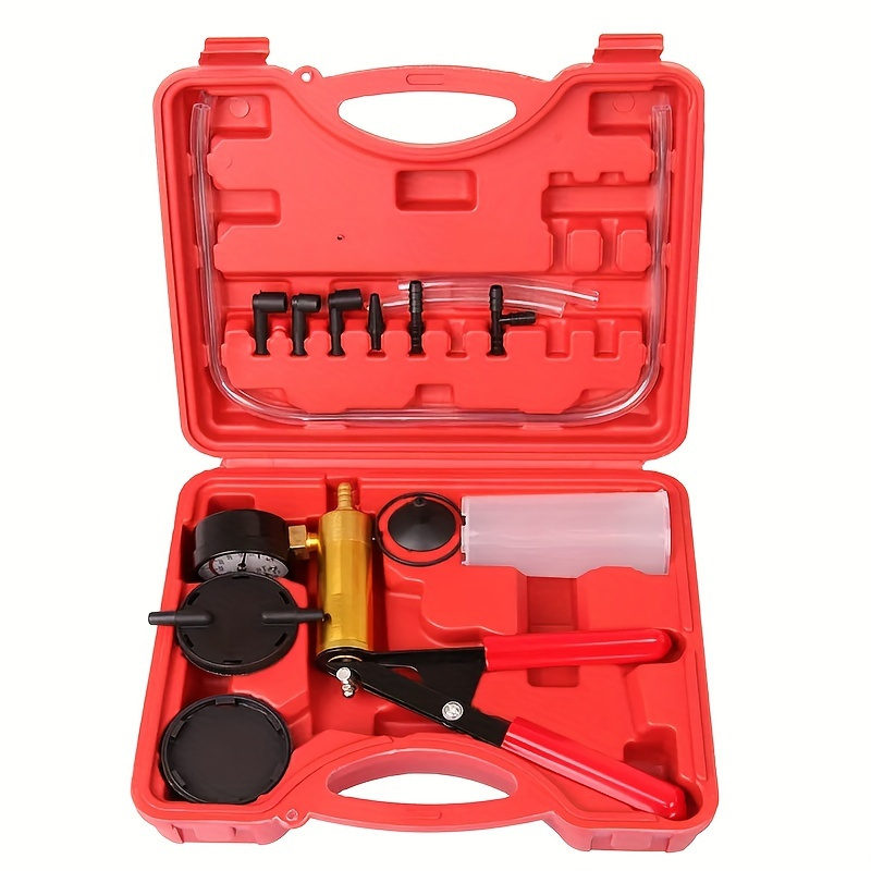 

1set Car Brake Fluid Bleeder Adapter Oil Change Hand Held Vacuum Pump Tester Kit For Vehicles Car Repairing