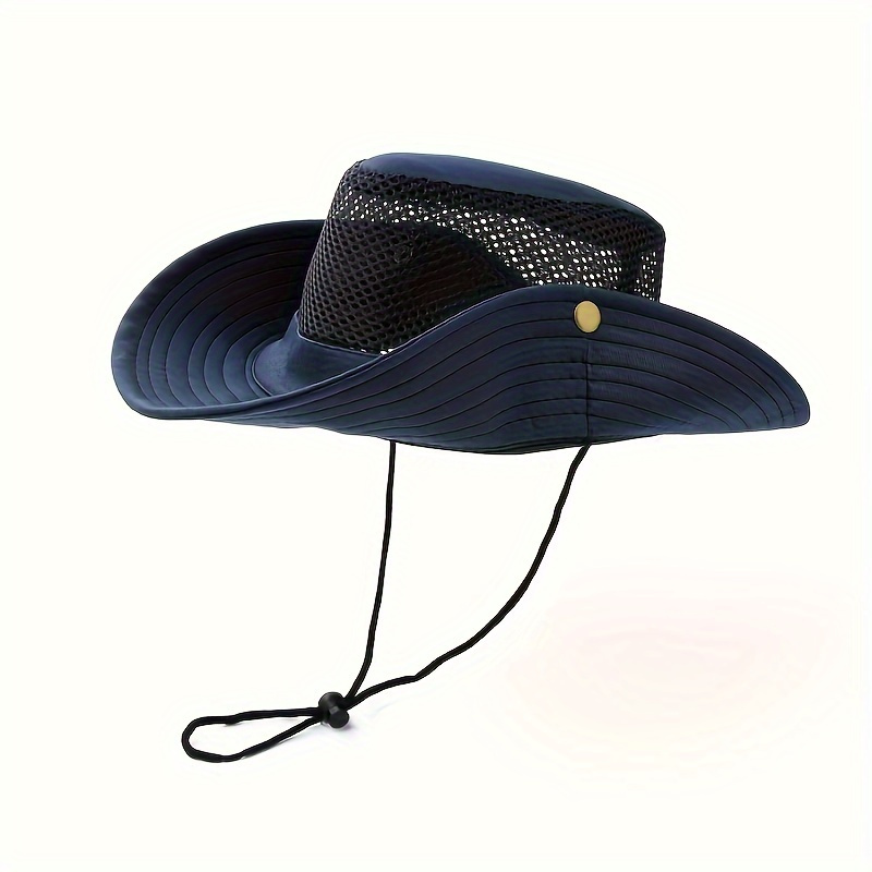 1pc Mens Bucket Hat With Net Mesh Summer Anti Mosquito Sun