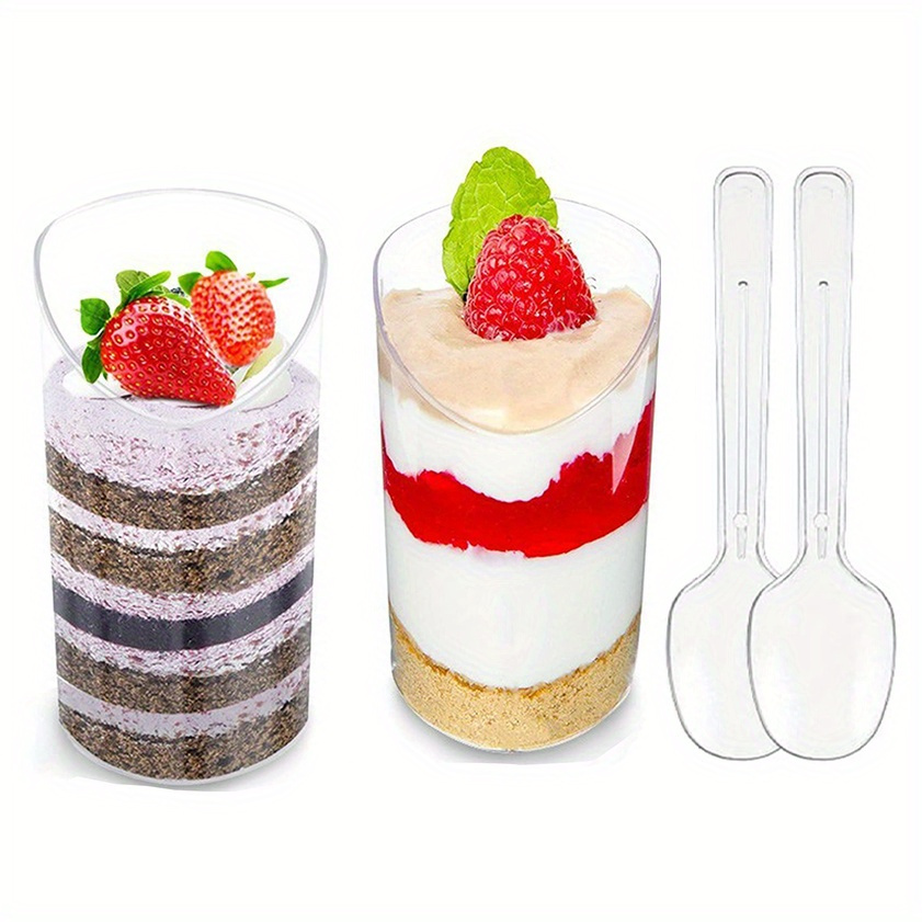 Origami Style Glass Cup Ribbed Glass Pudding Cup Dessert - Temu