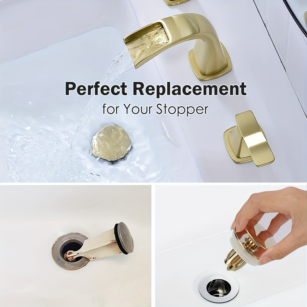 

1pc Stopper - Leakproof Bathtub & , Zinc Alloy, - Bathroom Accessory