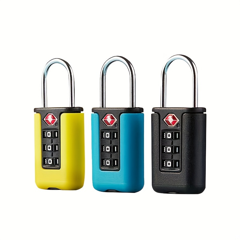 

New Aluminum Alloy Lock, Anti Theft, Color Contrast Design, Portable Passwords Lock Luggage Lock For Travel & Vacation