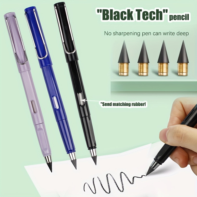 Eternal Pencil For Back-to-school, Black Technology, Forever Writing,  Macaroons Color, No Need To Sharpen, Easy To Use, One New Technology  Infinite Writing Pen Will Enhance Your Writing Experience, No Sharpening  Needed, Solid
