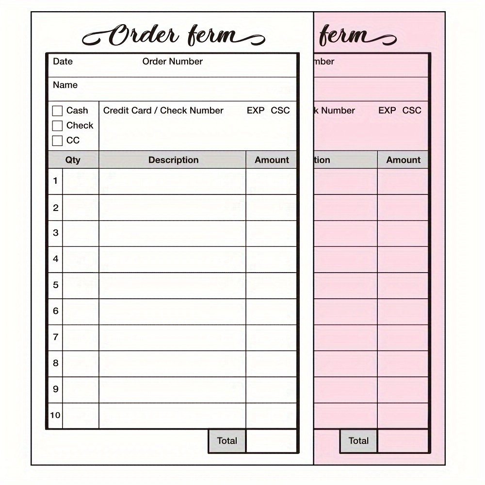 

Order Book Sale Receipt Books Invoice Book For Business