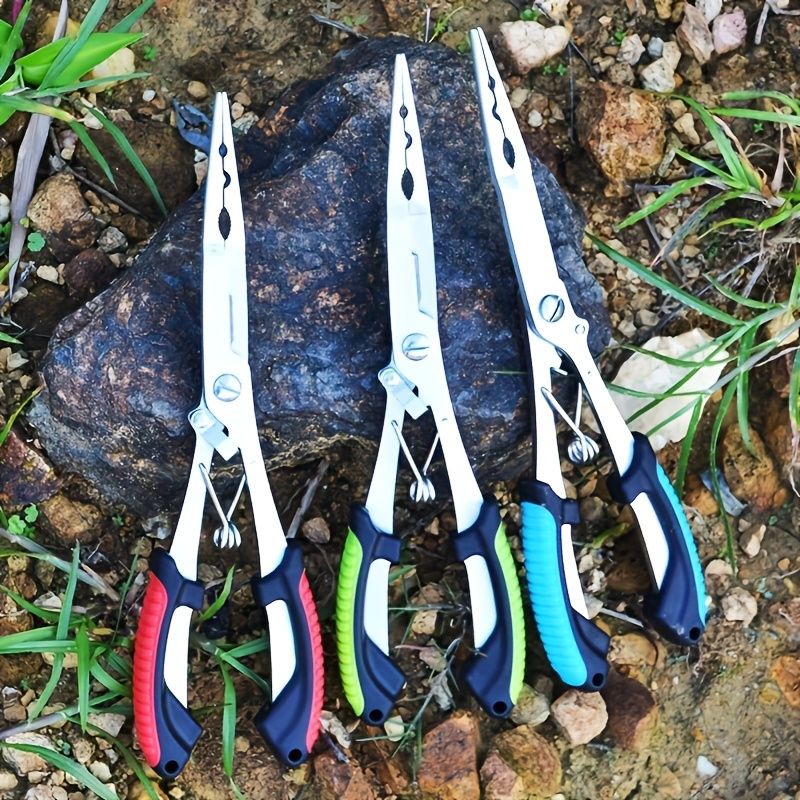 Fishing Pliers Stainless Steel Fishing Tools Fishing Scissors  Multifunctional Fish Line Cutter Hook Removers Fishing Tools : :  Sporting Goods