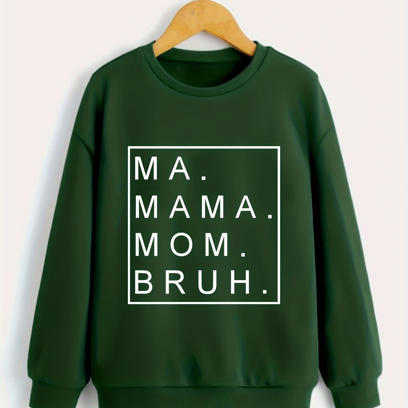  Sudadera para niña y niño con texto en inglés Mom Life, blusa  casual de manga larga con cuello redondo, camiseta divertida para regalar a  mamá, verde (0green) : Ropa, Zapatos y