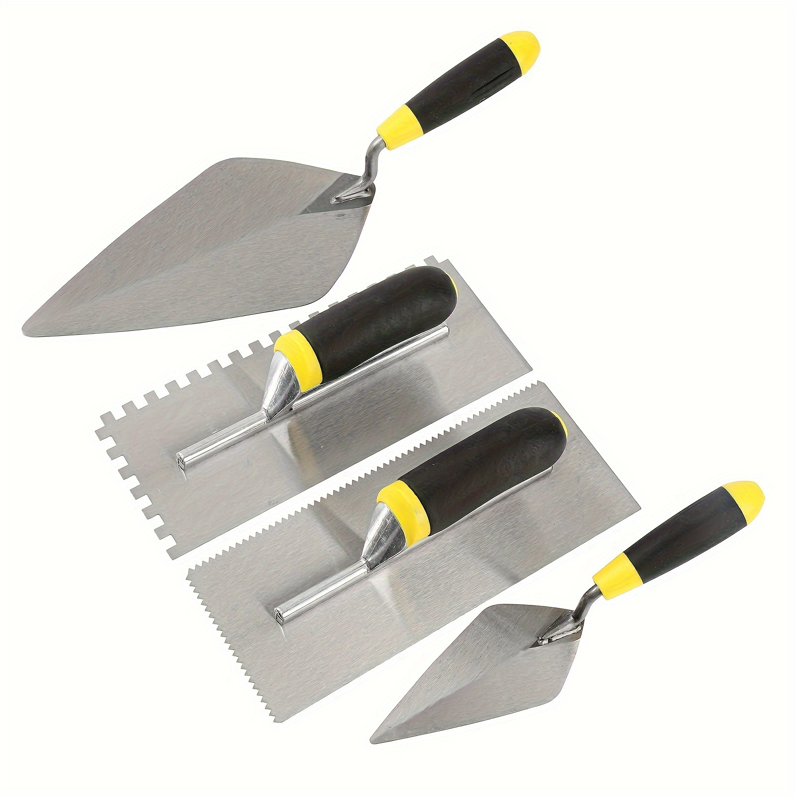 

Stainless Steel Masonry Trowel Set With Plastic Handles - No Electricity Required