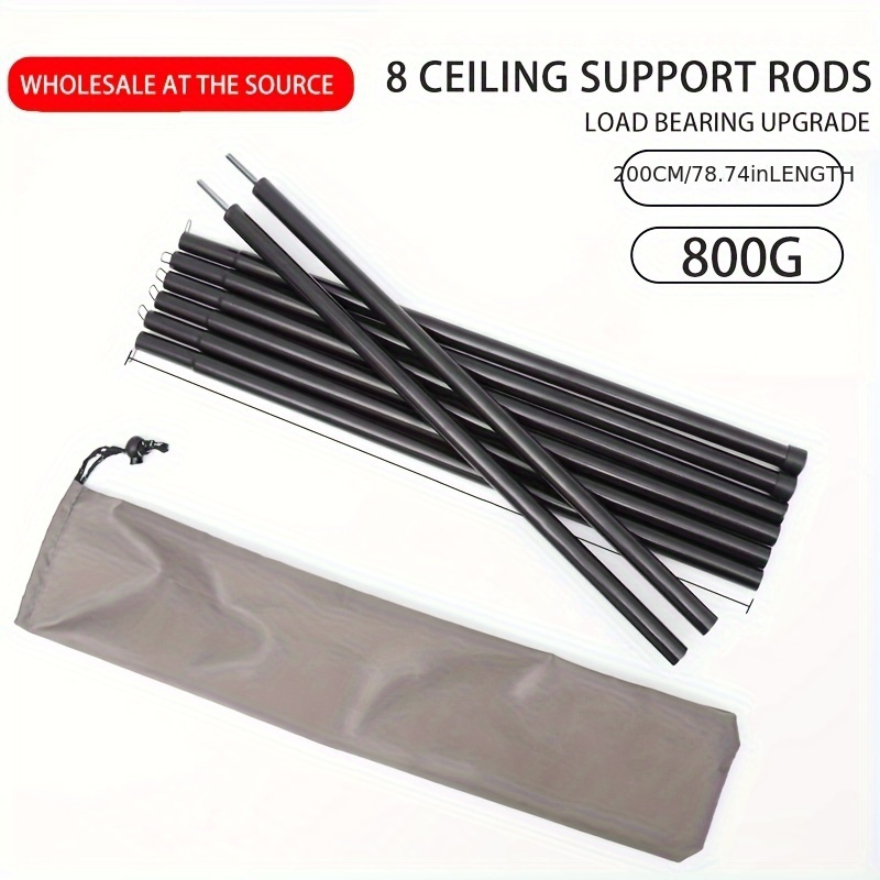 

Outdoor Tent Shelter Pole, Camping Tent Telescopic Fixed Support Rod