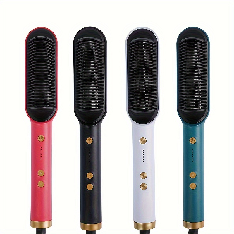 

Hair Comb Brush 2-in-1 Electric Straight Hair Curling Styling Tool Multifunctional Hair Straight Comb