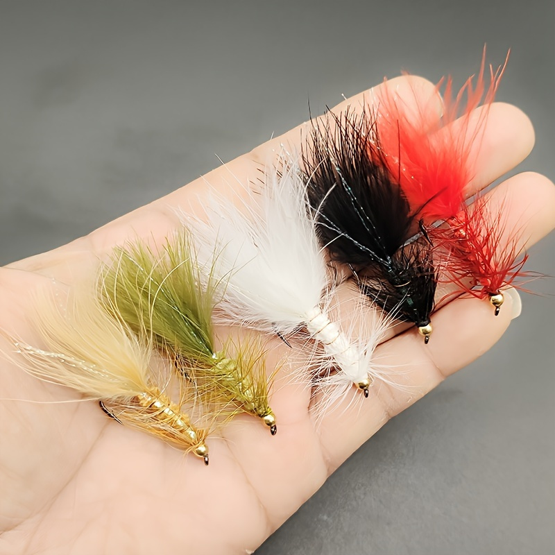 Rooster Hackle Feather Fish Streamer Fly Streamer Fly Trout - Temu Canada