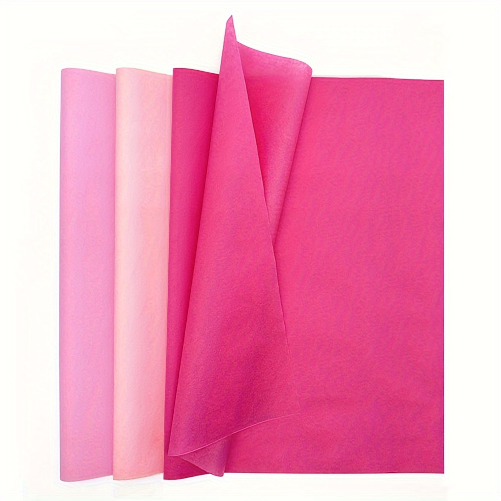 

60 Sheets Valentine's Day Tissue Paper For Gift Bags, Pink Color Gift Wrap Tissue Paper For Mother's Day, Birthday, Bridal Showers, Wedding Party Decorations Holidays Diy Crafts, 20 ×14 Inch