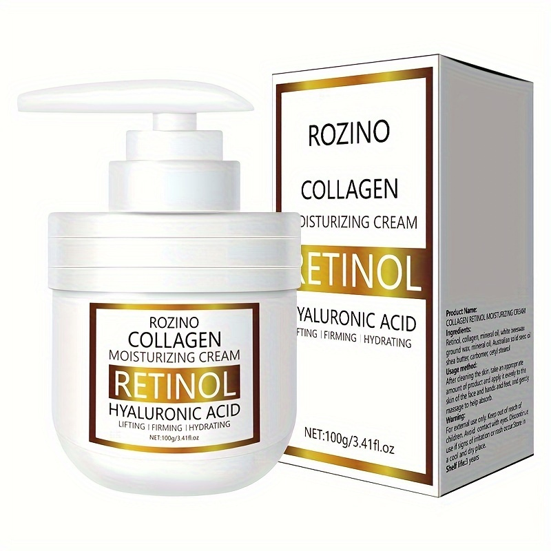 

100g Retinol Hand&foot Cream With Hyaluronic Acid, Deeply Moisturizing Dry Cracked Skin, Soften Skin