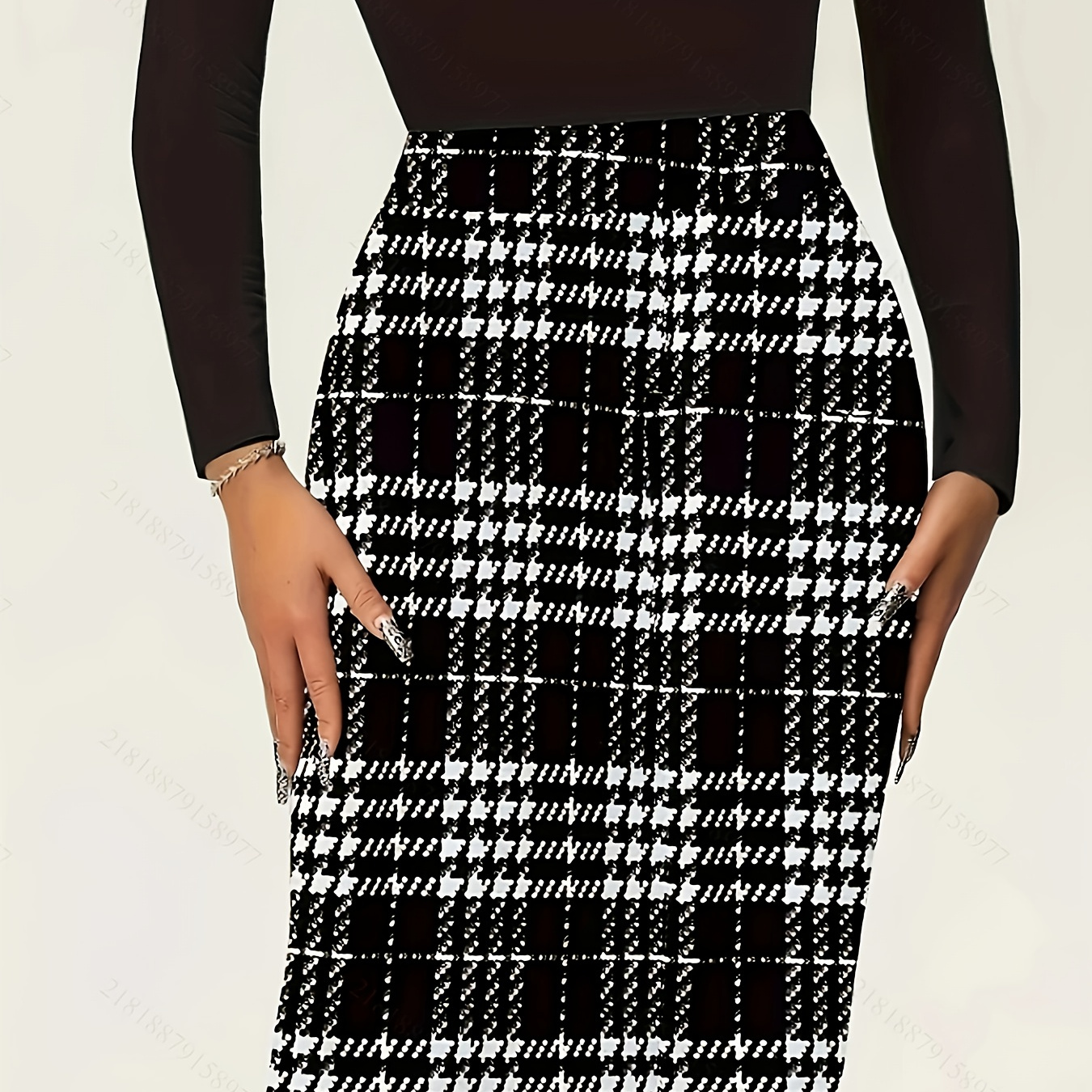 

Elegant Women's Midi Skirt - High Waist, A-line, Polyester , Machine Washable, Spring/summer, Spring Fashion Skirt|sophisticated Style|smooth Skirt