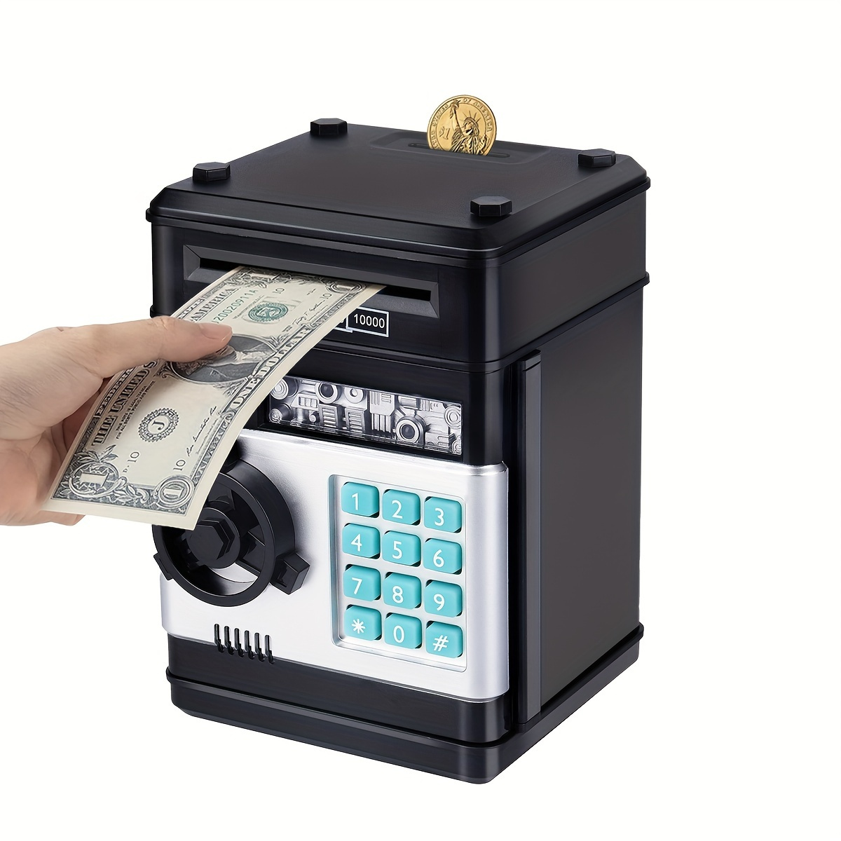 Comprar Alcancía Contador de Monedas Electrónica Digital LCD Caja de Ahorro  de Dinero Tarro Para USD EURO GBP Dinero