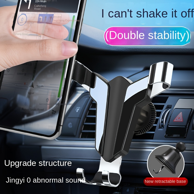 Adjustable Car Vent Phone Mount, with Expandable Spring-Loaded Grip,  Universal Strong Hold Air Vent Cell Phone Holder for Car with Super Sturdy  Grips, Fit with all Phones 