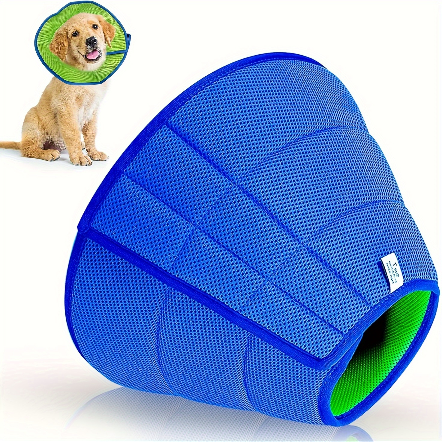 1PC Soft Dog Cone Collar, Adjustable Pet Recovery Cone Collar For Dogs & Cats, Prevent Biting Licking Scratching Touching, Extra Soft & Lightweight