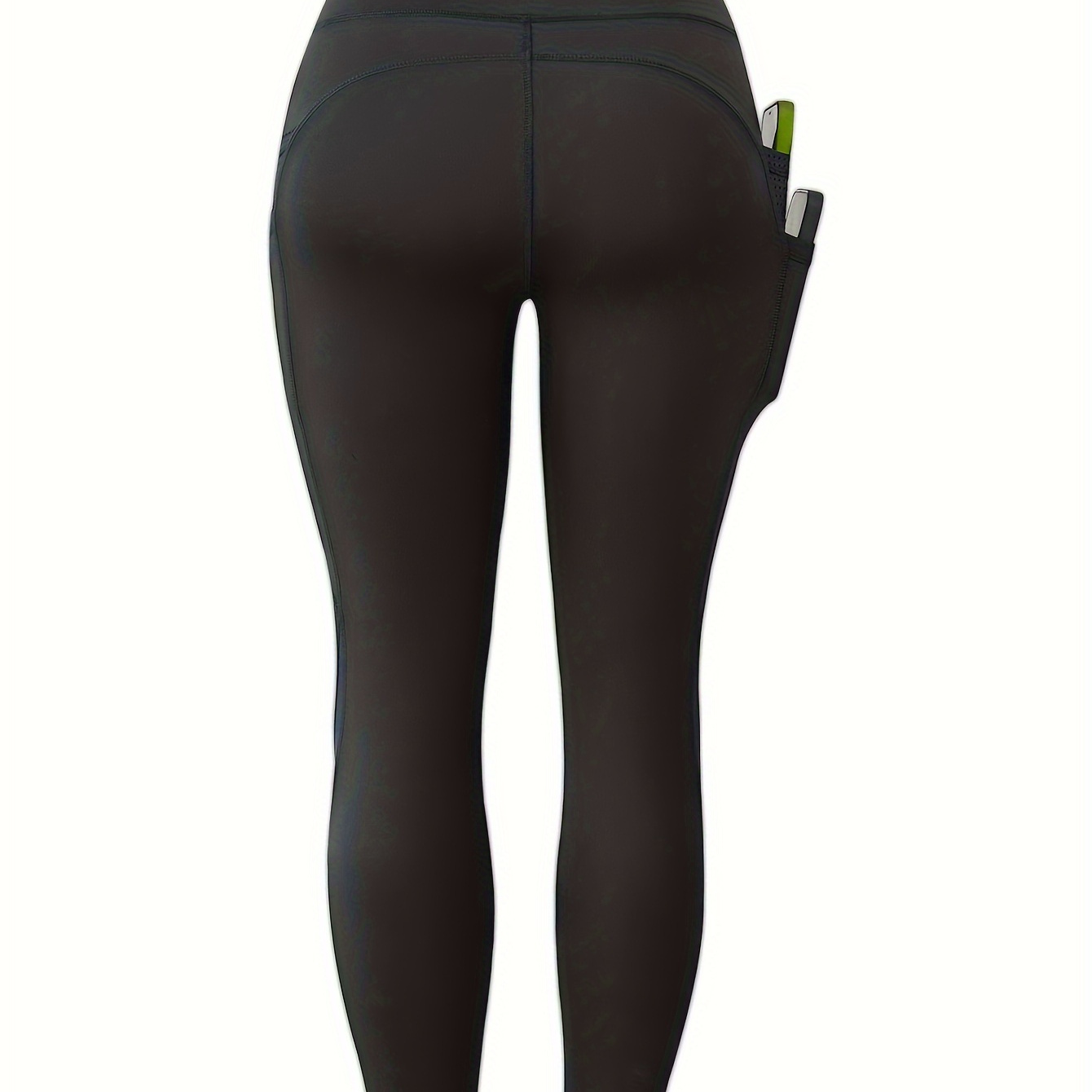 

Your Workout With Women's Tummy Control Sports Yoga Leggings - Phone Pocket, Mesh & Breathable Tight-fitting Pants!