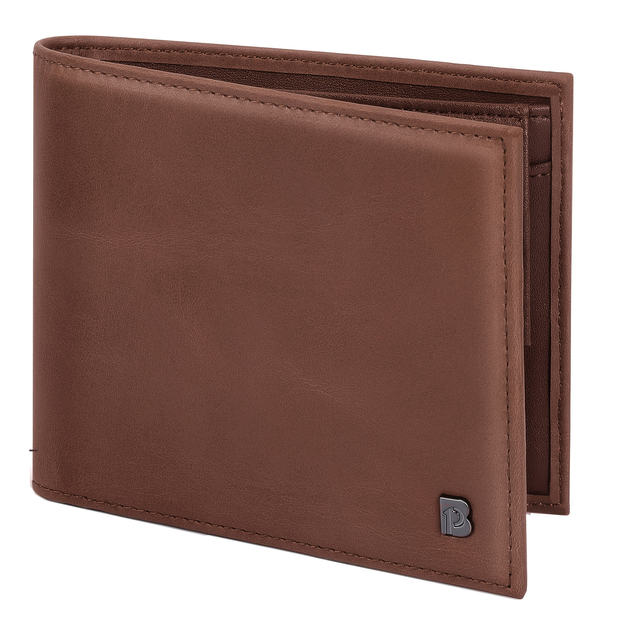 

Genuine Leather Men's Wallet With Coin Pocket And Rfid Blocking, Valentine's Day Gift For Men