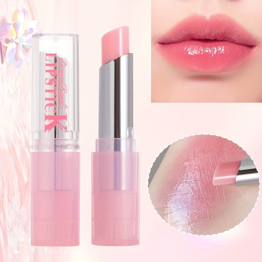 

2 Pcs Long Lasting Tinted Lip Balm, Color Change With Temperature-changing, Non-fading Non-stick Cup, Makeup Jelly Lipsticks Valentine's Day Gifts