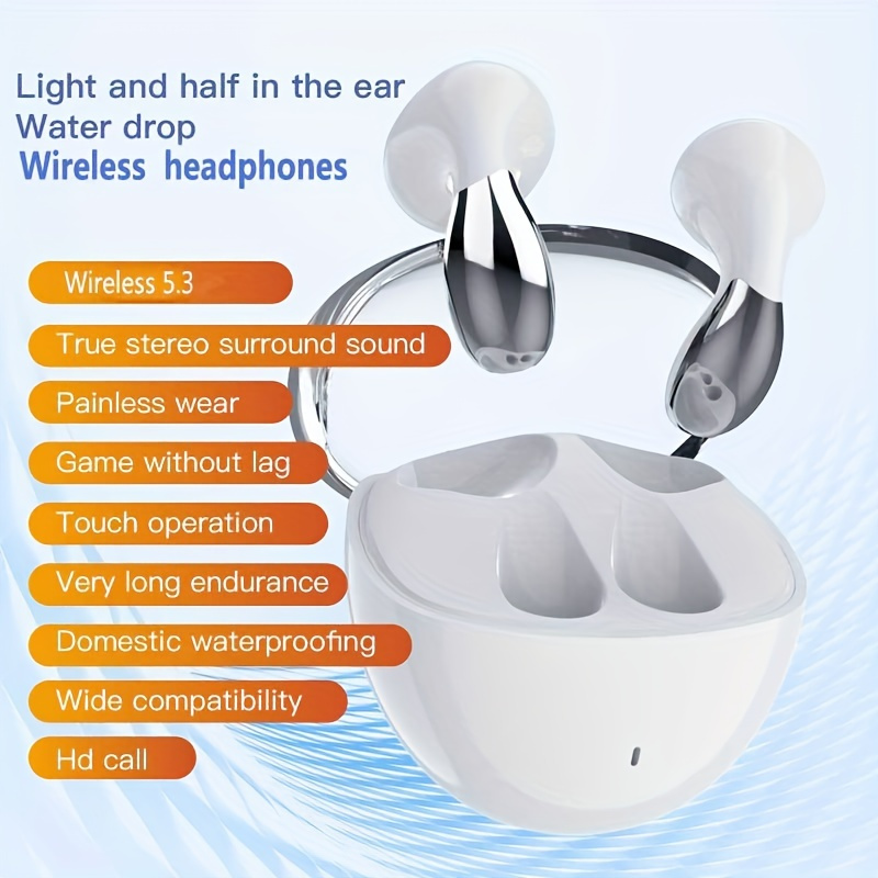 New 2024 Wireless Earphones Semi in ear Style High Sound - Temu