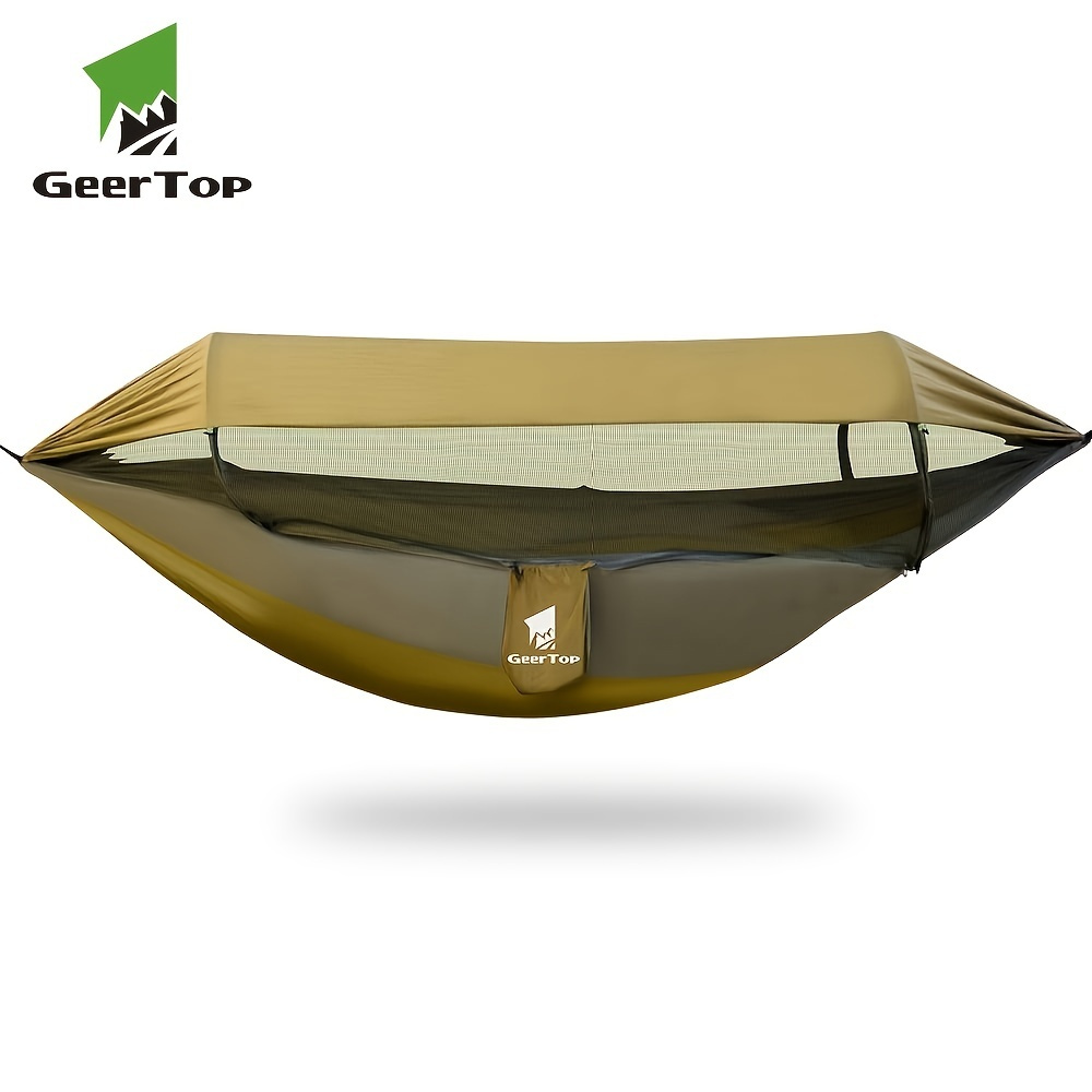 

Geertop 3-in-1 Outdoor Hammock With Mosquito Net - Double Sleeping Camping Hammock For Backpacking, Traveling And Parks - Enjoy A Bug-free And Comfortable Rest!