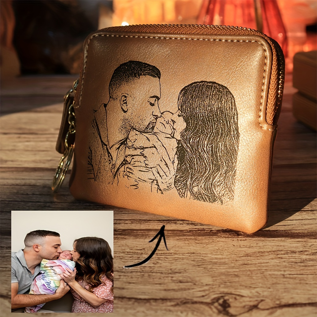 

Personalized Photo Wallet: A Customized Gift For Her - Perfect For Birthdays, Anniversaries, Mother's Day, Christmas, Or Any Special Occasion