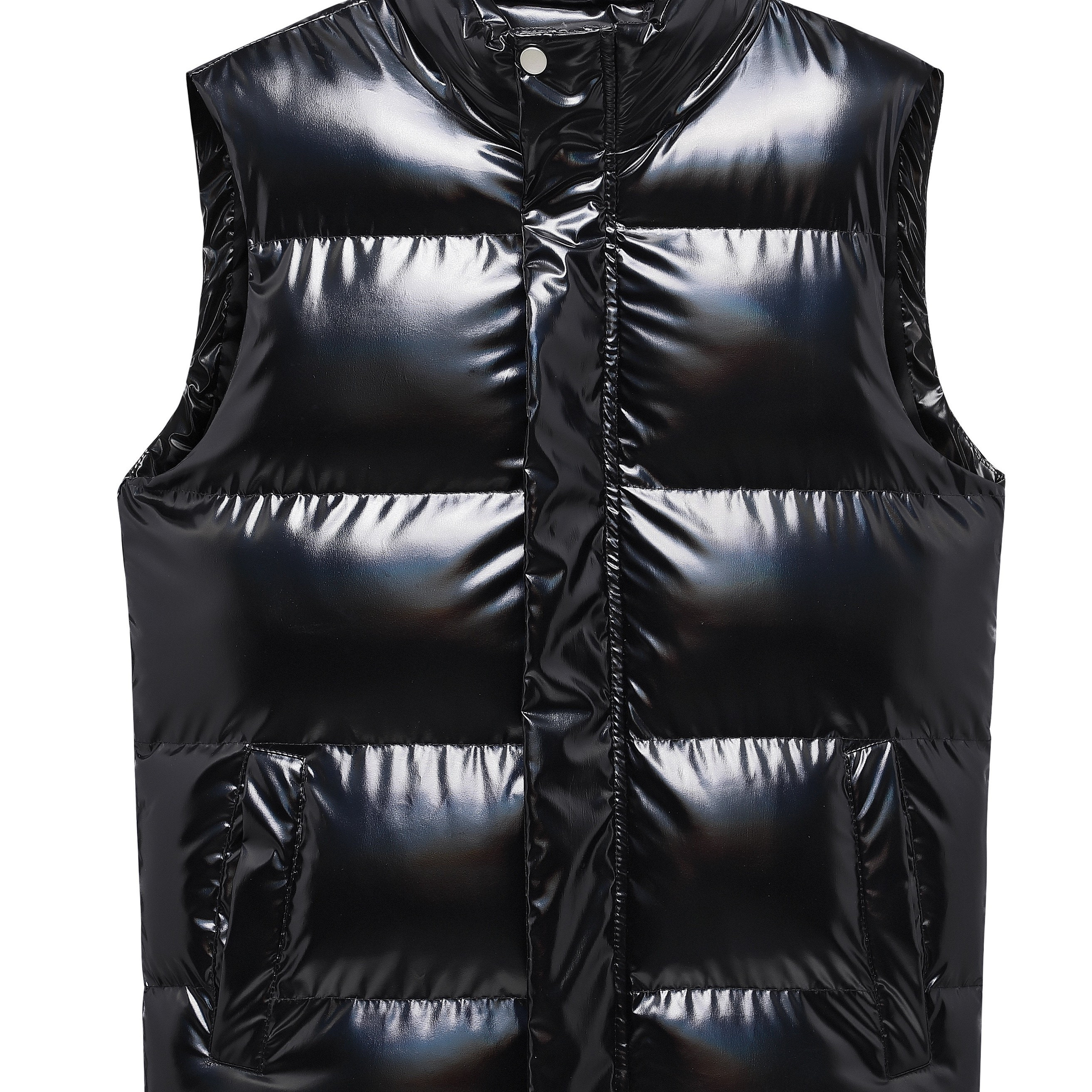 Shiny puffer cheap vest mens