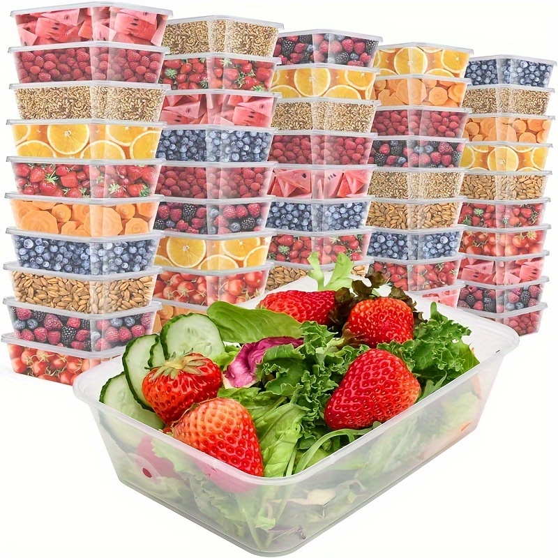 Plastic Food Storage Container Set w/ Lids Meal Prep 34 PCS Kitchen Salad  Fruit