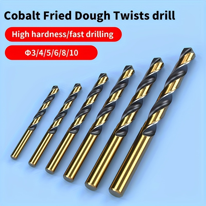 

Professional Cobalt-coated M43 Twist Drill Bit Set For Stainless Steel & Iron - High-speed Steel, Round Shank, Spiral Cutting Tools