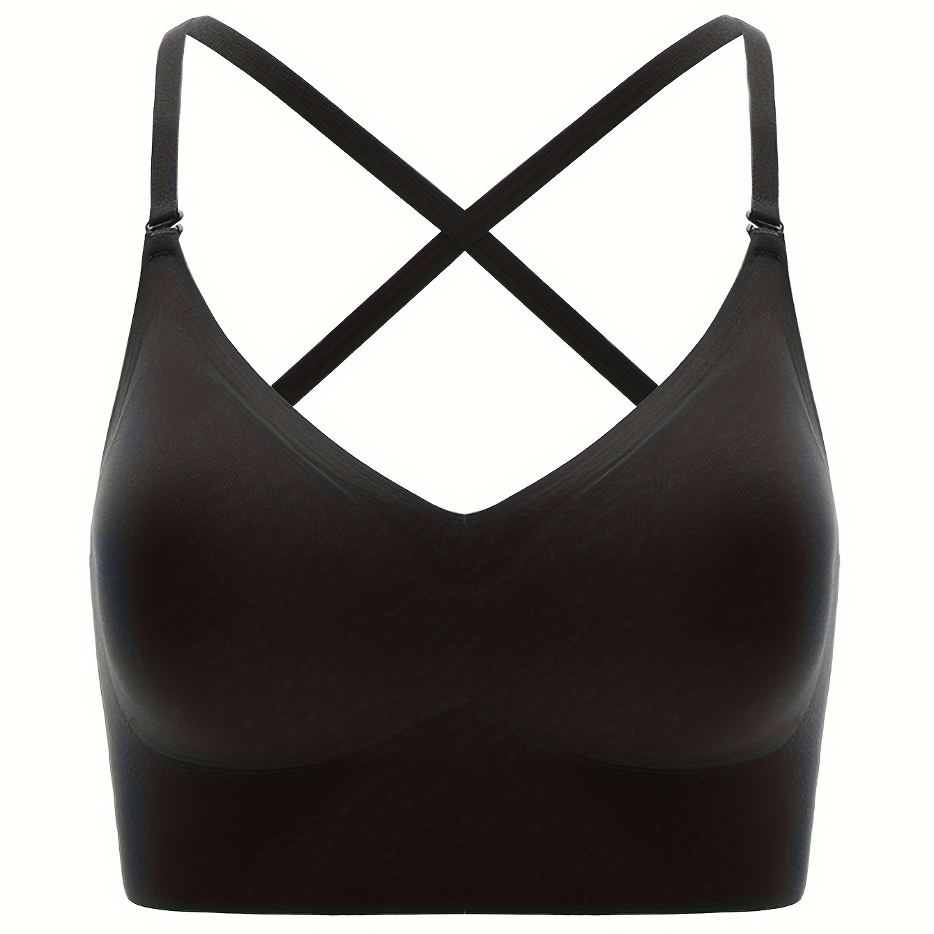 

1pc Sexy Backless Bra, Lift & Support, Removable Straps, Seamless, Invisible Underwear