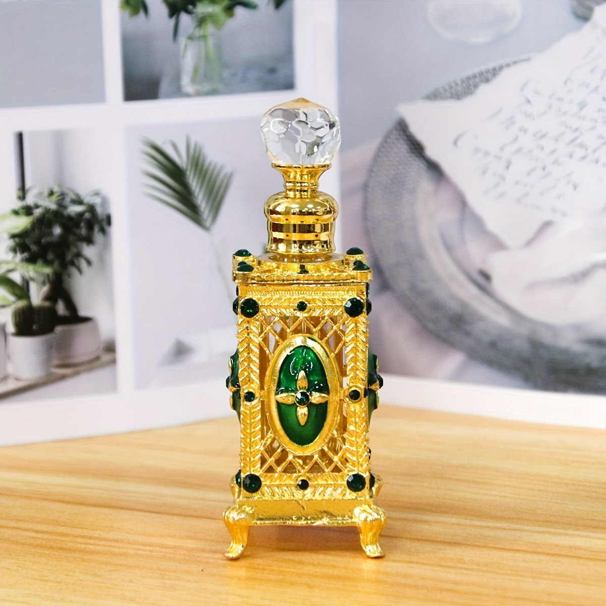 

12ml Arabic- Gem & Accents - Refillable Oil , Portable & Reusable, For Decor & ()