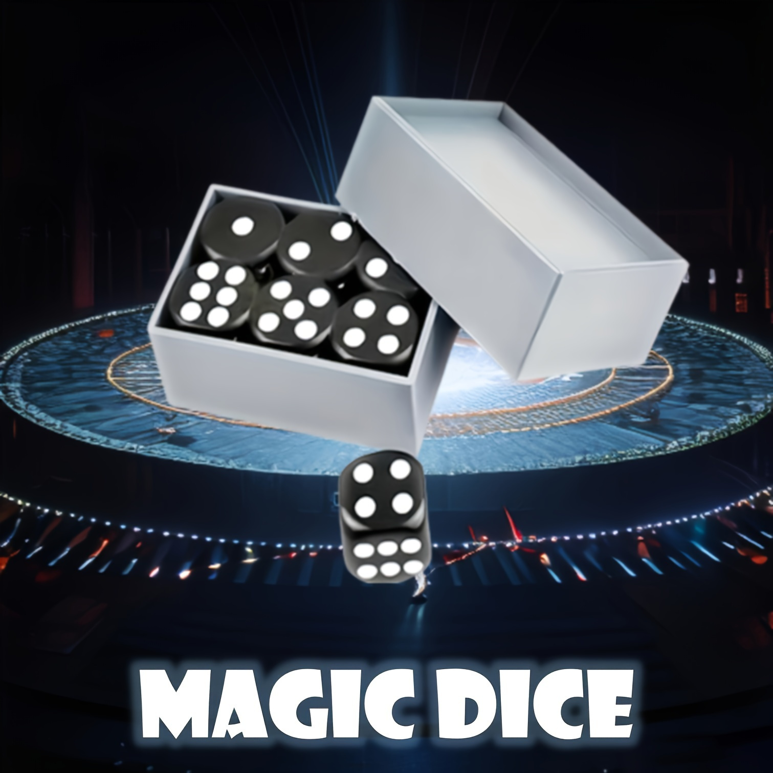 

1 Set, Dice Miracle Magic Dice Magic, Magic Props, Fun Classic Stage Illusion Magic, Magic Magician Mental Accessories, Magic Performance For Party Activities, Party Decoration, Party Supplies