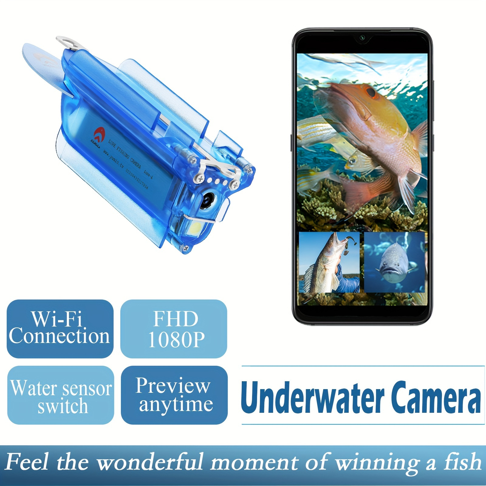 Lure Camera Wireless Underwater Fishing Camera 1080p Wi fi - Temu United  Kingdom