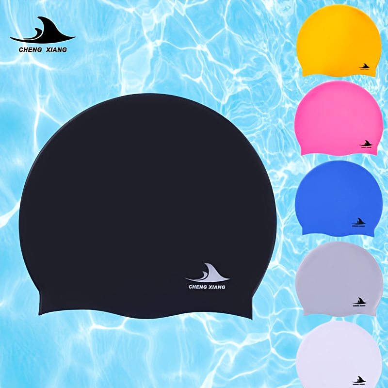 

Silicone Swim Cap - Waterproof, Non-slip & Stretchy - , White