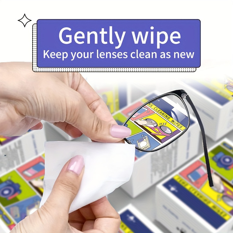 

100pcs Glasses Cleaning Wipes - Disposable Cloth For Clean Screens And Lenses