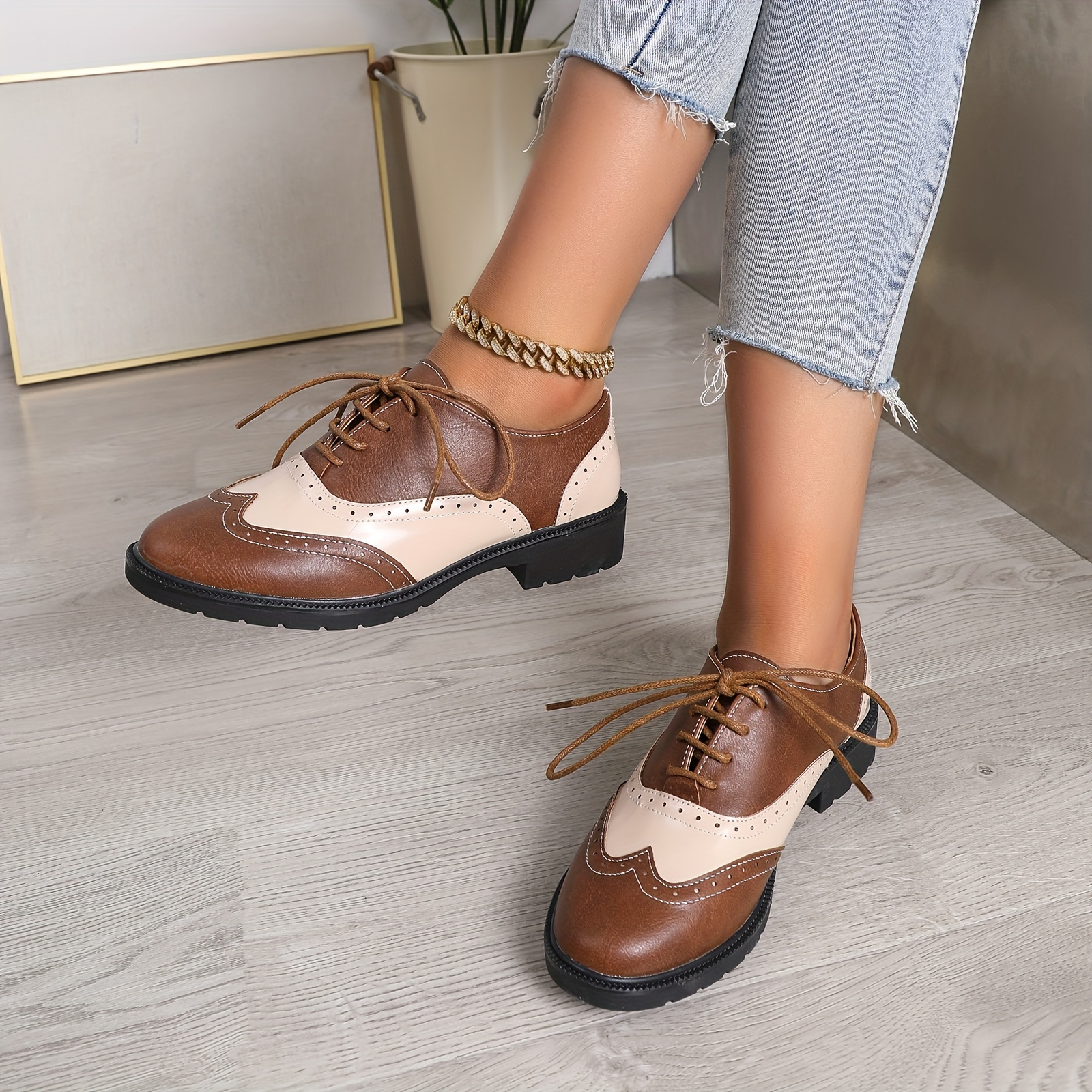 women oxford shoes sold on Temu United States