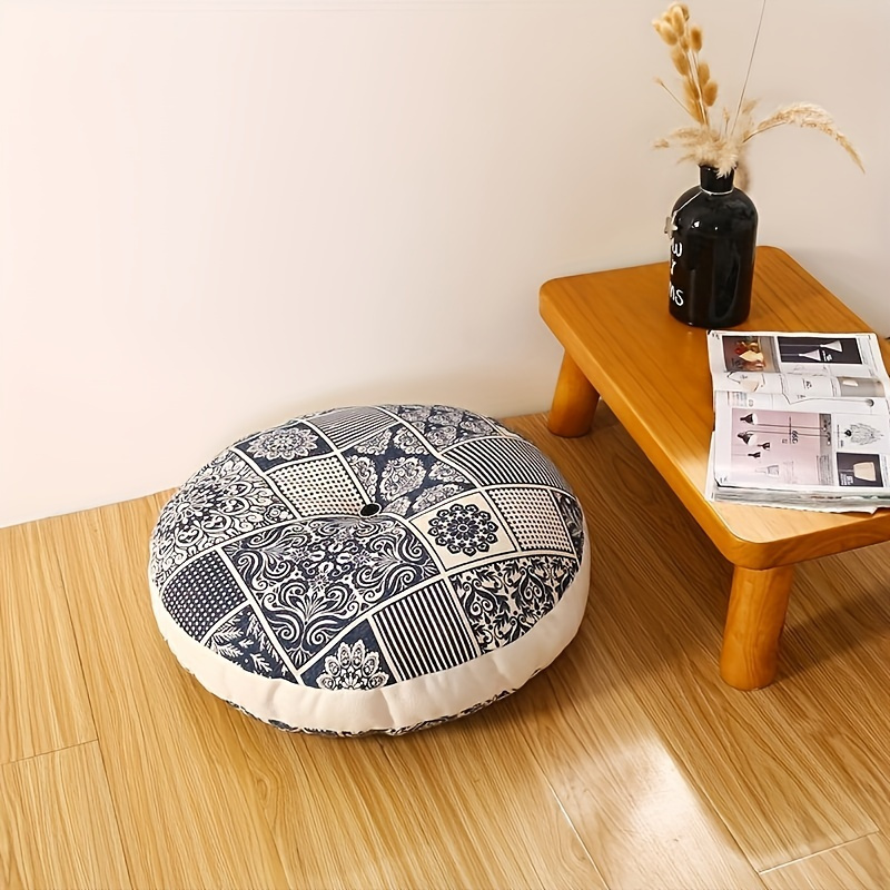 Inflatable Large Meditation Cushion for Zafu Yoga - Meditation Floor Pillow  for Sitting on The Floor - Large Floor Cushion Seating for Adults, Washable  Cover, for Yoga Living Room Balcony Office