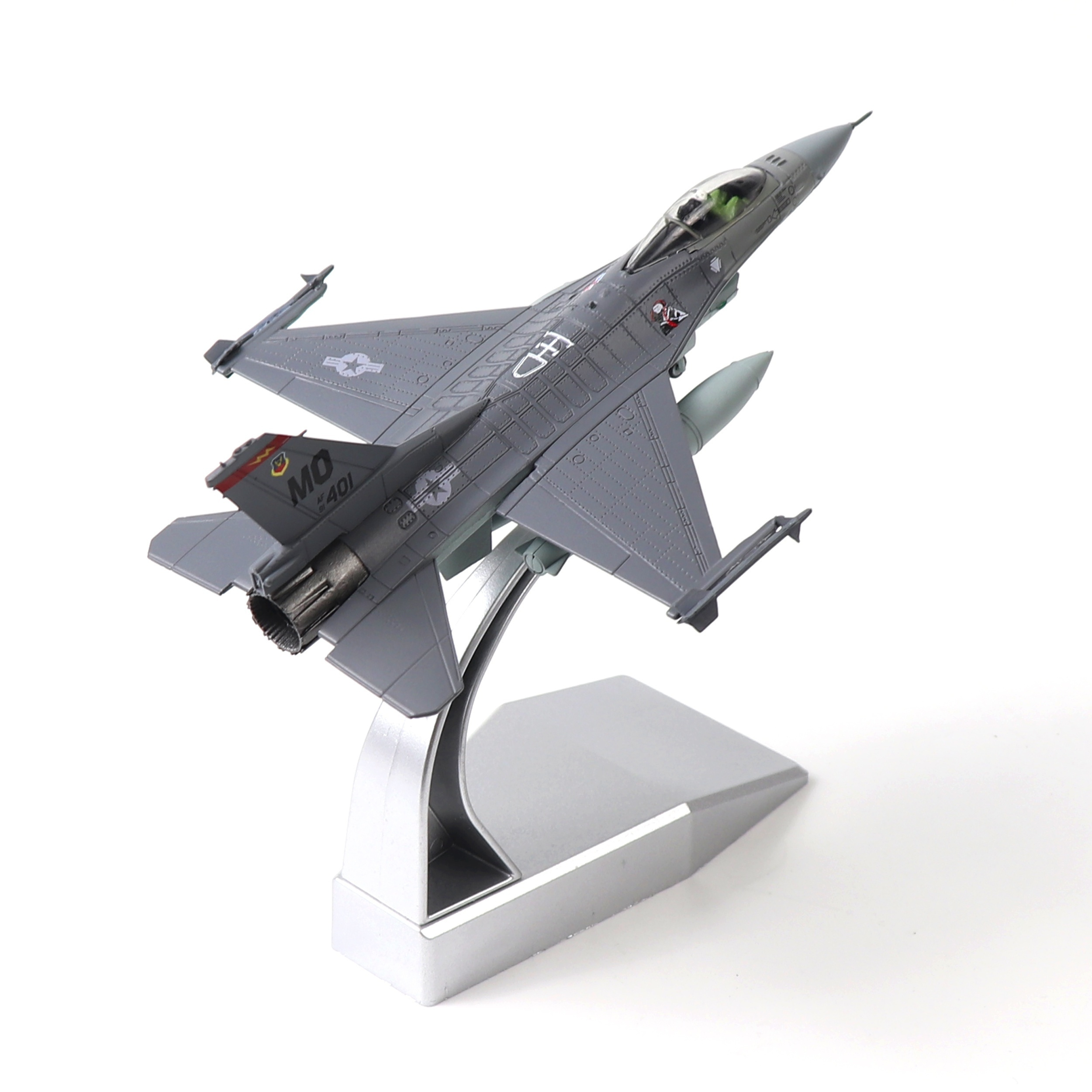 

1:100 Scale F-16c Fighting Falcon Diecast Metal Fighter Jet Model - Perfect For Collection And Gift Giving!
