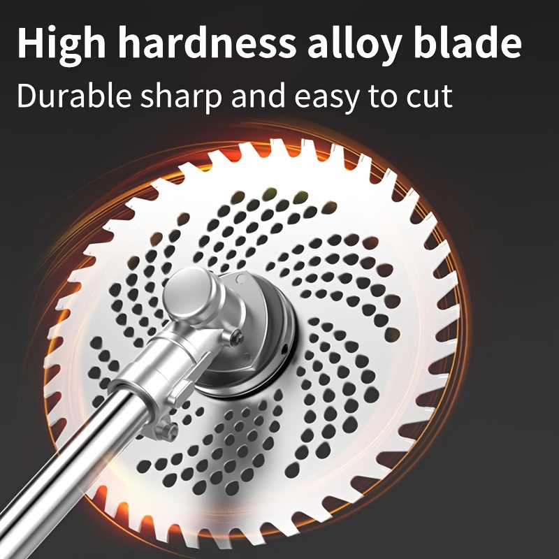 

1pc Gasoline Lawn Mower Blade Round Alloy 40-60-80t Tooth Accessories, Brush Cutter Lawn Mower Head Saw Blade Durable