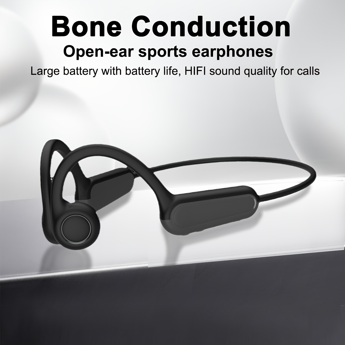 

Bone Conduction Earphones, Open-ear Sports Headphones, Ultra-light True Wireless Sport Earbuds With Mic, Earphones For Running Workout Cycling, 11 Hours Playtime