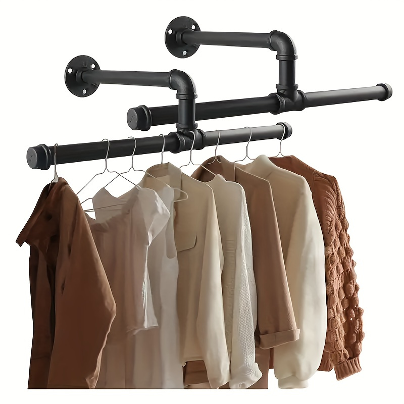 Clothes Rack Metal Clothing Rack with Bottom Shelf Coat Rack Top Rod  Organizer Shirt Towel Rack and Lower Storage Shelf for Boxes Shoes  Boots/Black/110Cm Good Times : : Clothing, Shoes & Accessories