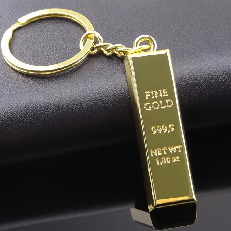 

Fortune Keychain With Engraved Initials, Rectangular Shape, Gift Idea For Family And Friends