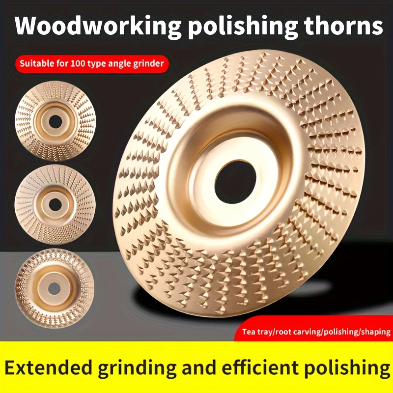 

3pcs Sanding Disc Wood, Rasp Disc (diameter 100mm X 16mm), Wood Carbide Grinding Wheel, Grinding Wheel, Carving Tools, Angle Grinder, Angle Grinder, Sanding Wheel