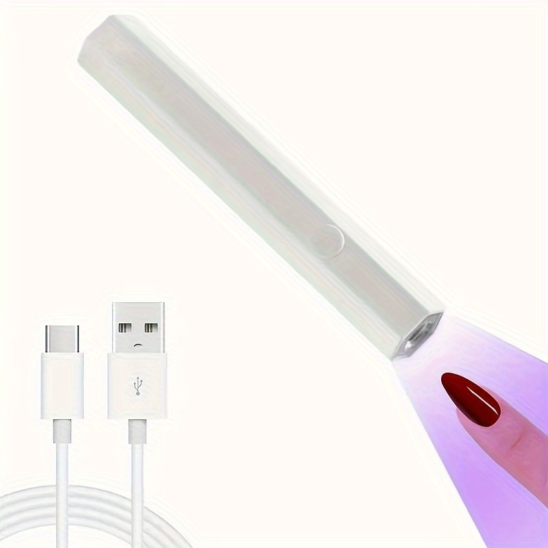 

Usb Mini Nail Lamp For Gel Nails, Portable Fast Curing Nail Dryer With 20s/60s Timer, Compact Led Light For Professional & Home Use