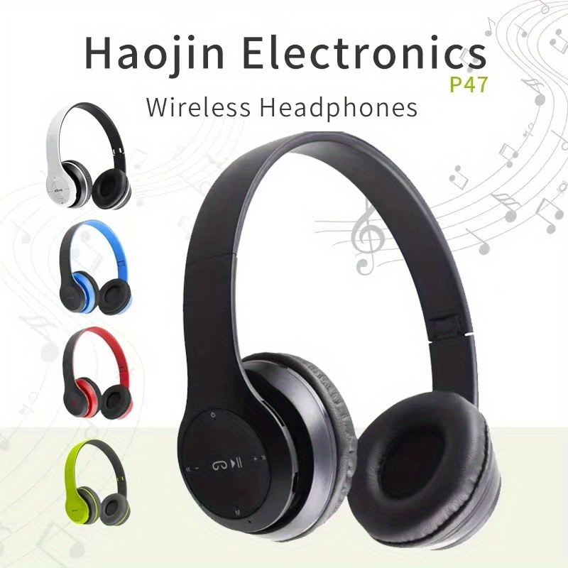 

1pc Over-ear Headset Usb Lithium Battery Fold Cat Light Earphones Cartoon Wireless Headsets